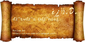 Ötvös Dániel névjegykártya